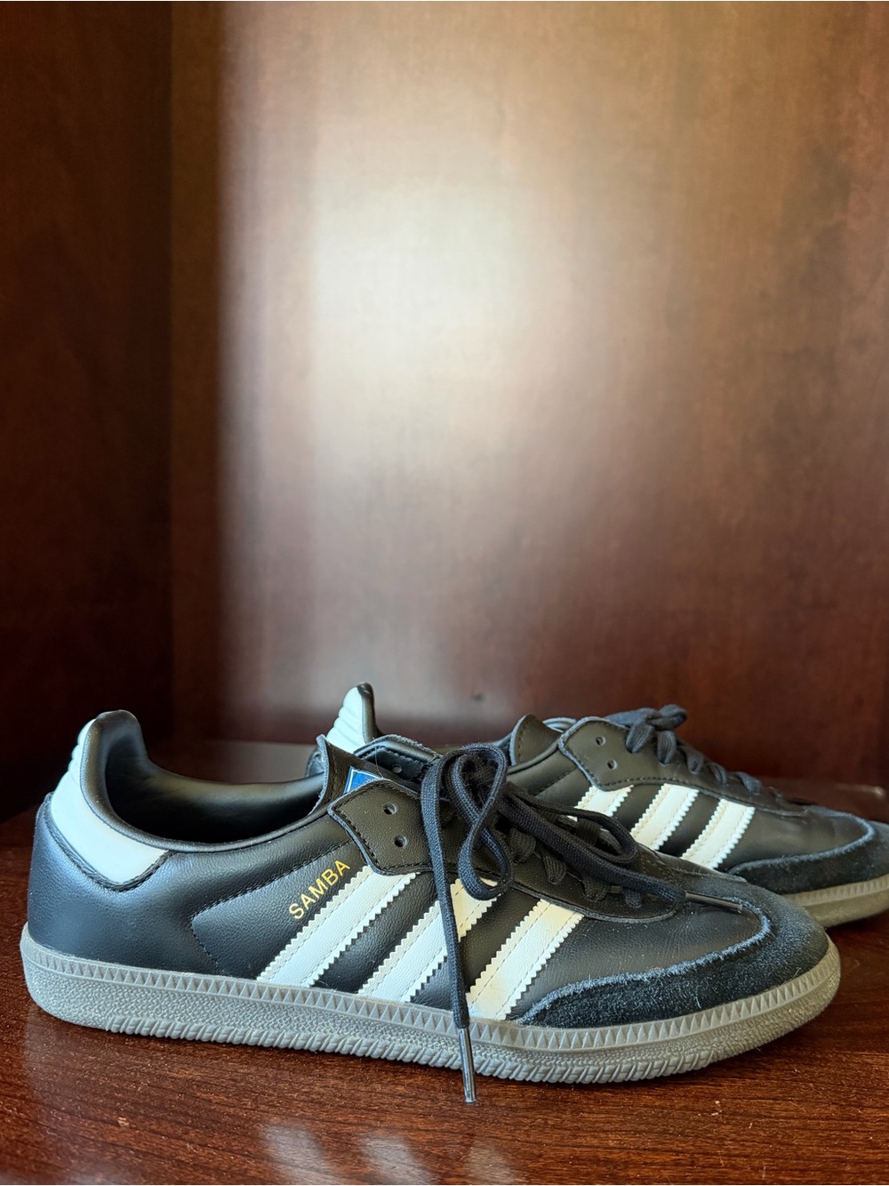 Adidas Samba Classic Black & White Leather unisex Shoes